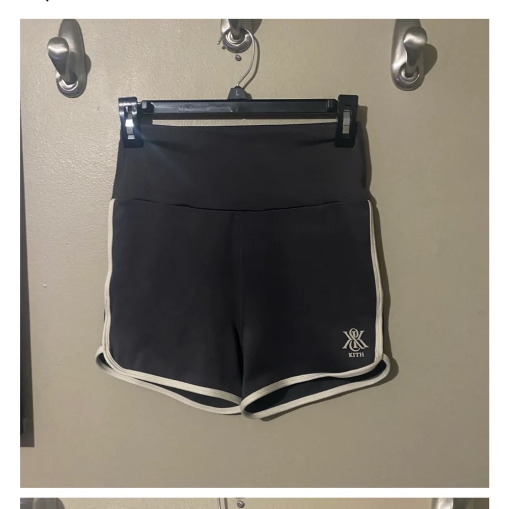 Kith Black Athletic Shorts with Elastic Waistband